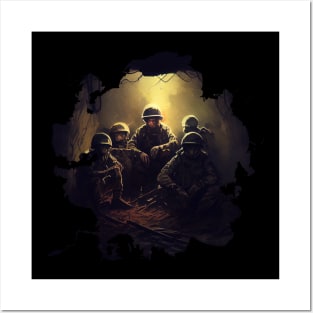 soldiers ,Bunker Posters and Art